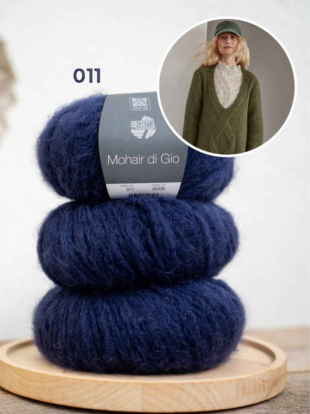Breipakket Mohair Di Gio oversized v-hals trui
