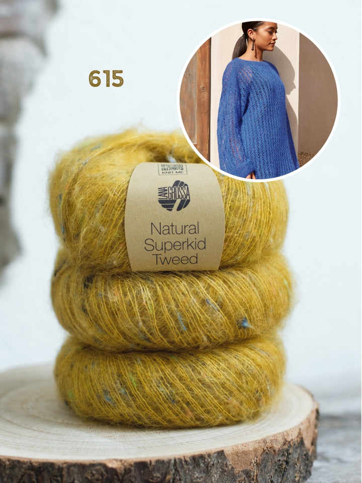 Breipakket Natural Superkid Tweed trui