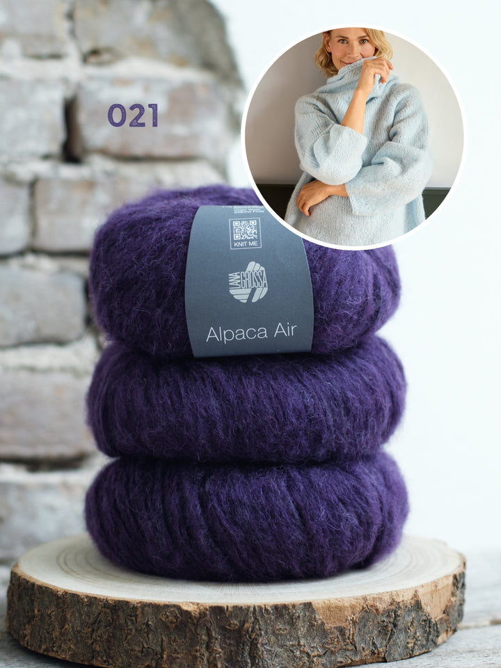 Breipakket Alpaca Air top-down raglantrui