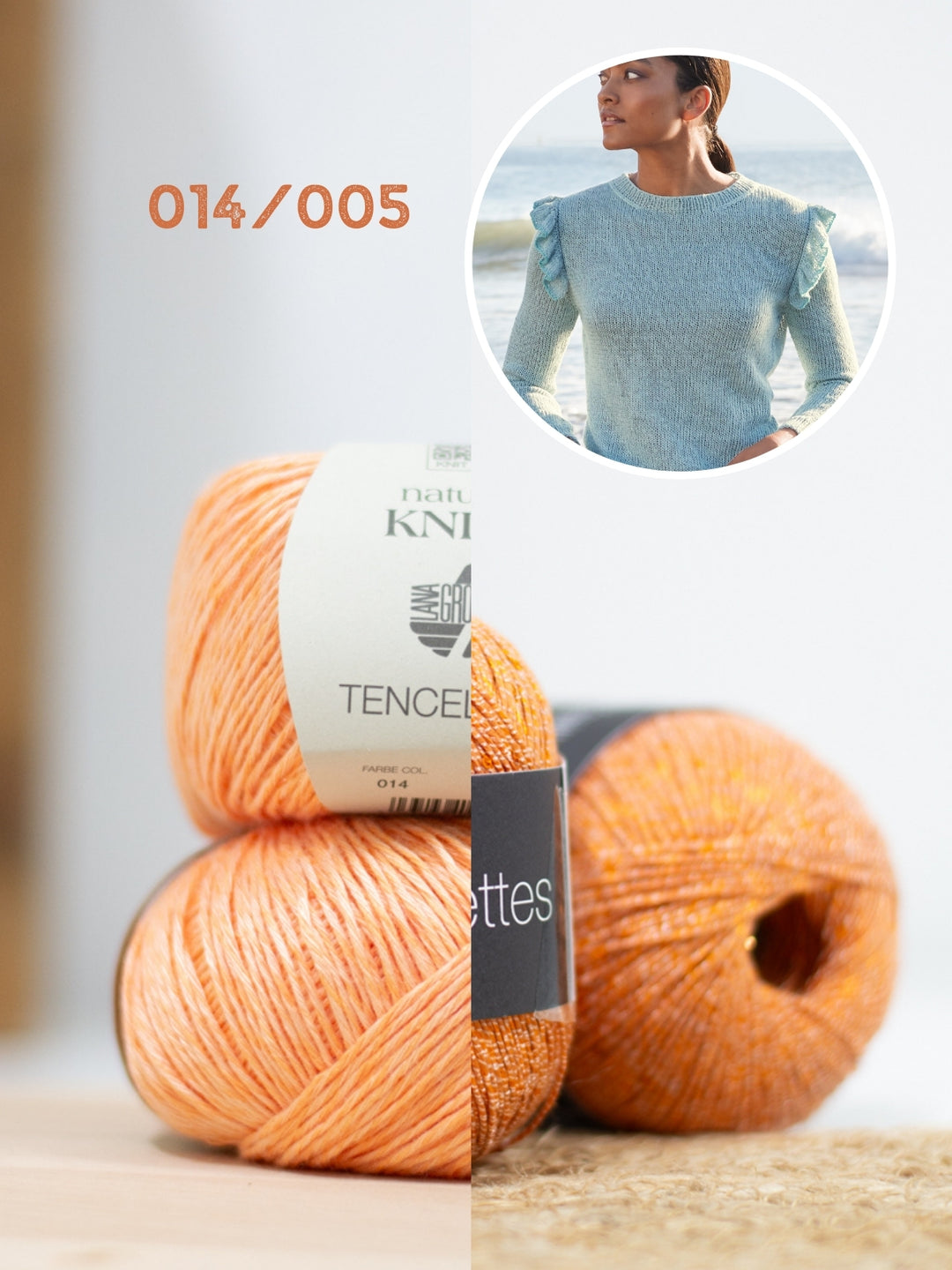 Breipakket Tencellino Filo Paillettes trui met ruches