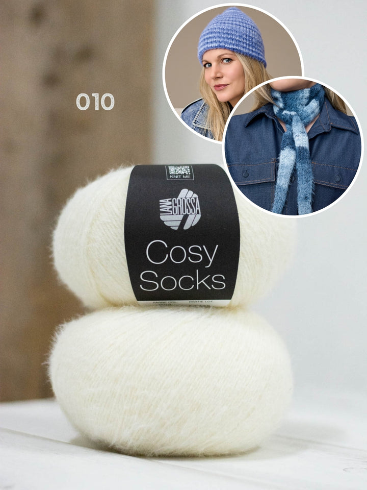 Breipakket Cosy Socks set (sjaaltje + muts)
