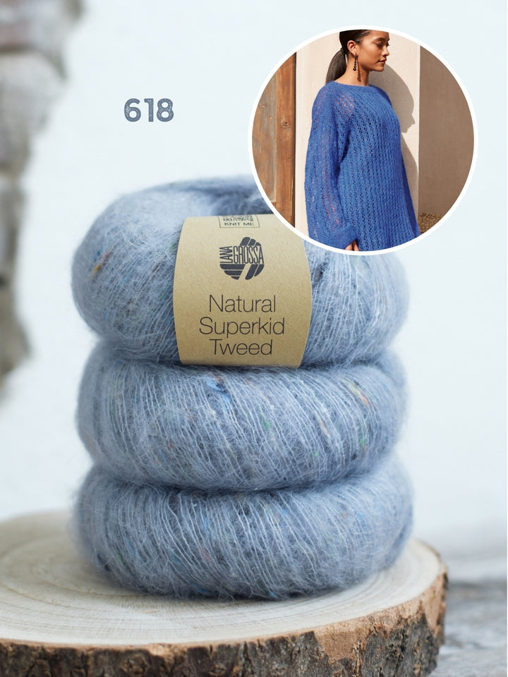 Breipakket Natural Superkid Tweed trui