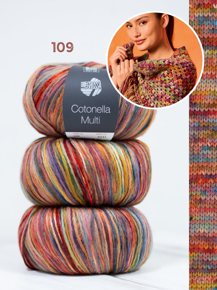 Haakpakket Cotonella Multi driehoekstola