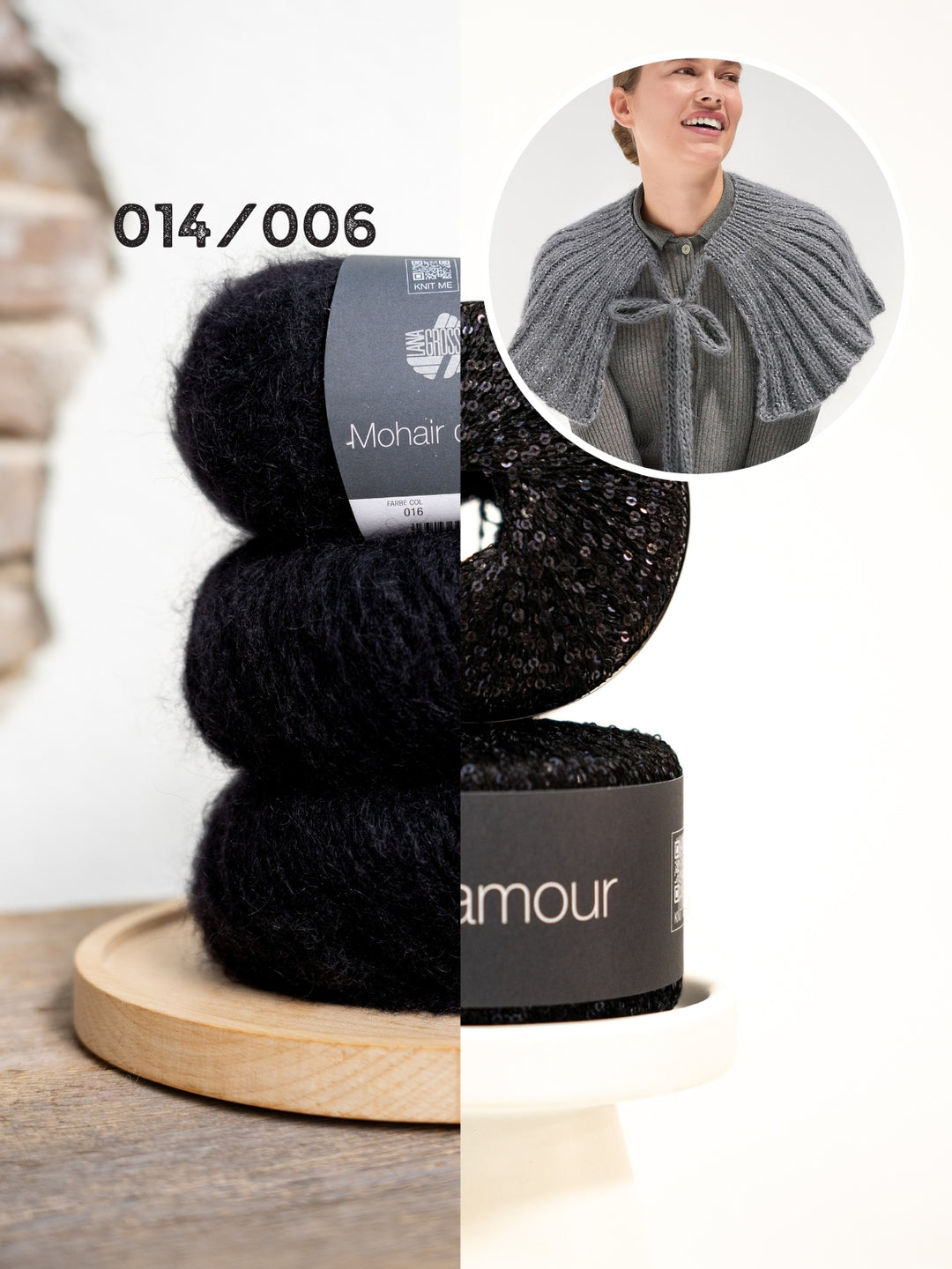 Breipakket Mohair Di Gio Glamour cape