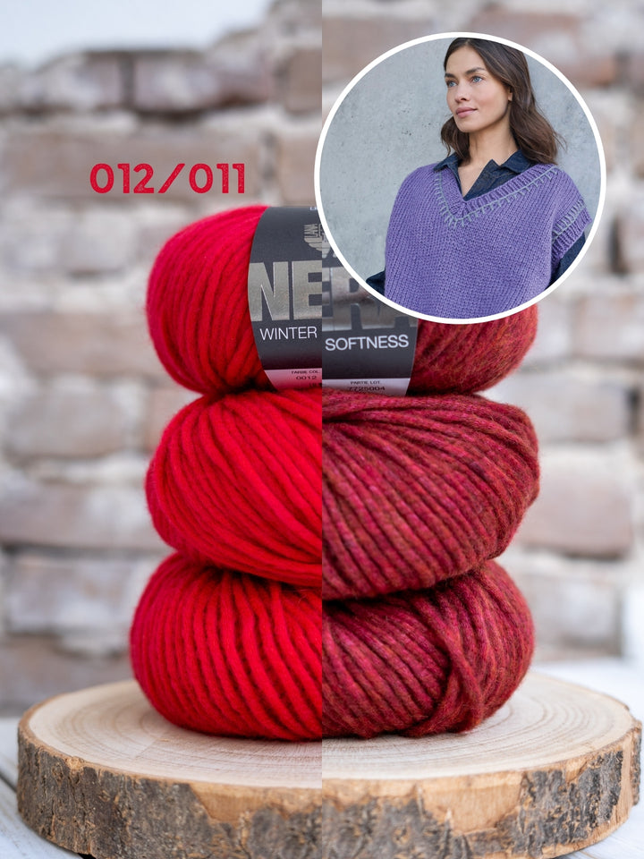 Breipakket Winter Softness top-down spencer met v-hals