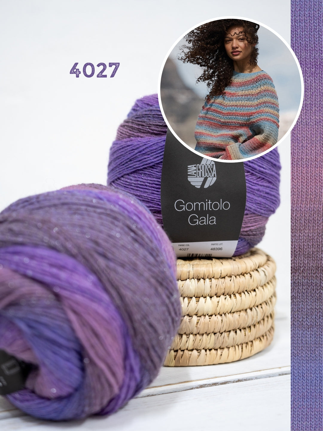 Haakpakket Gomitolo Gala top-down trui