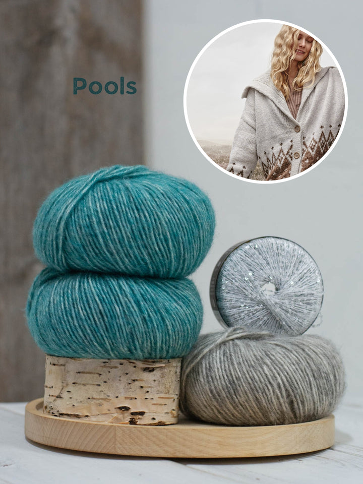 Breipakket Natural Alpaca Pelo Glamour raglanvest