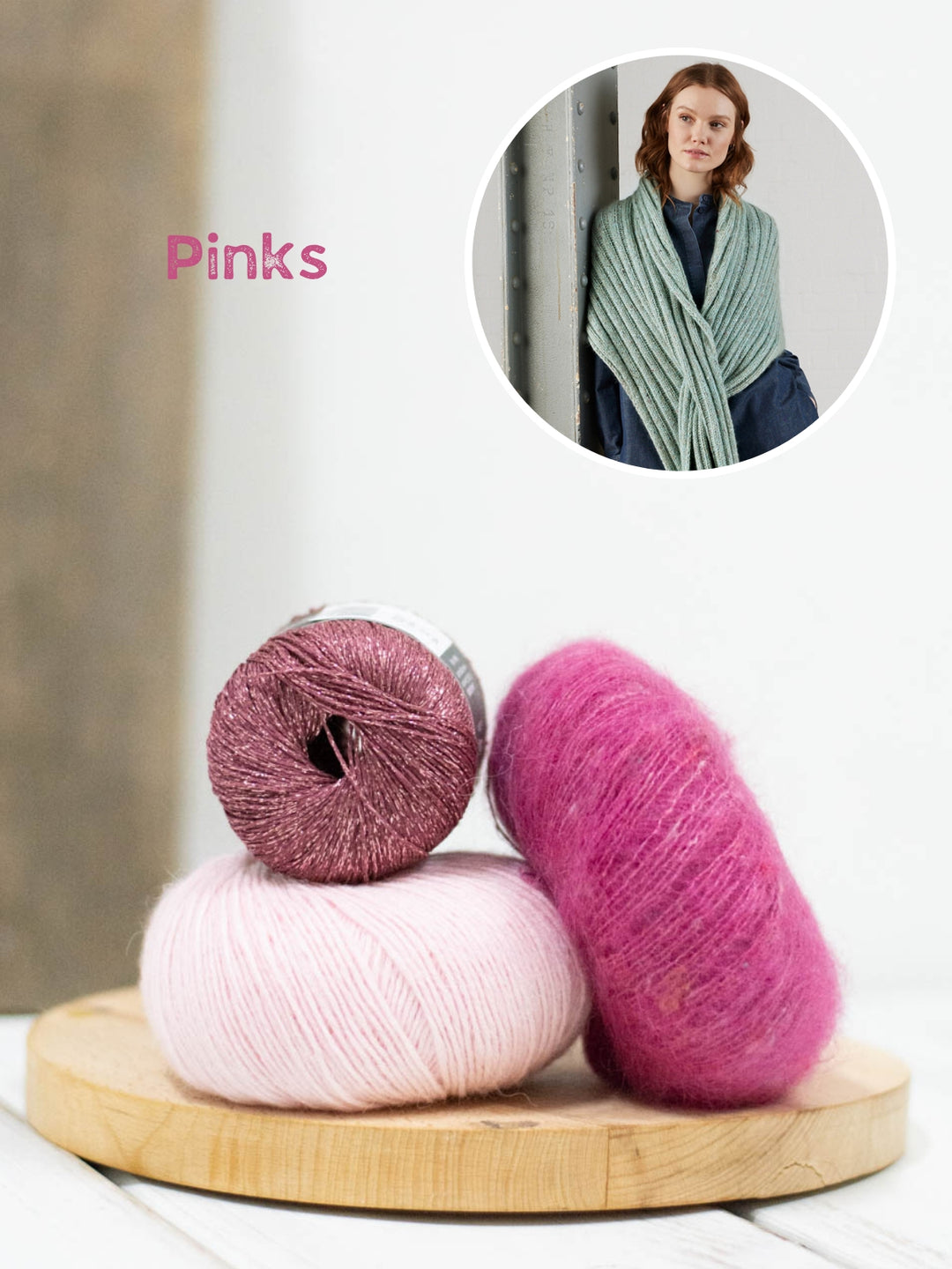 Breipakket Ecopuno Brillino Natural Superkid Tweed rib stola