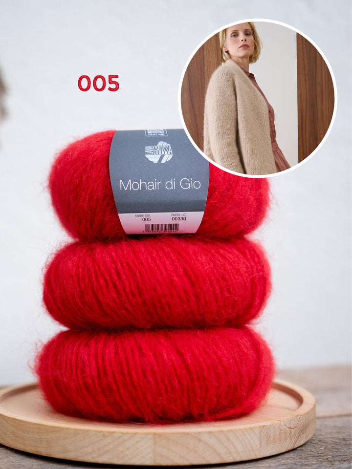 Breipakket Mohair Di Gio vest