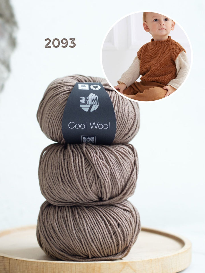 Breipakket Cool Wool kinder slipover