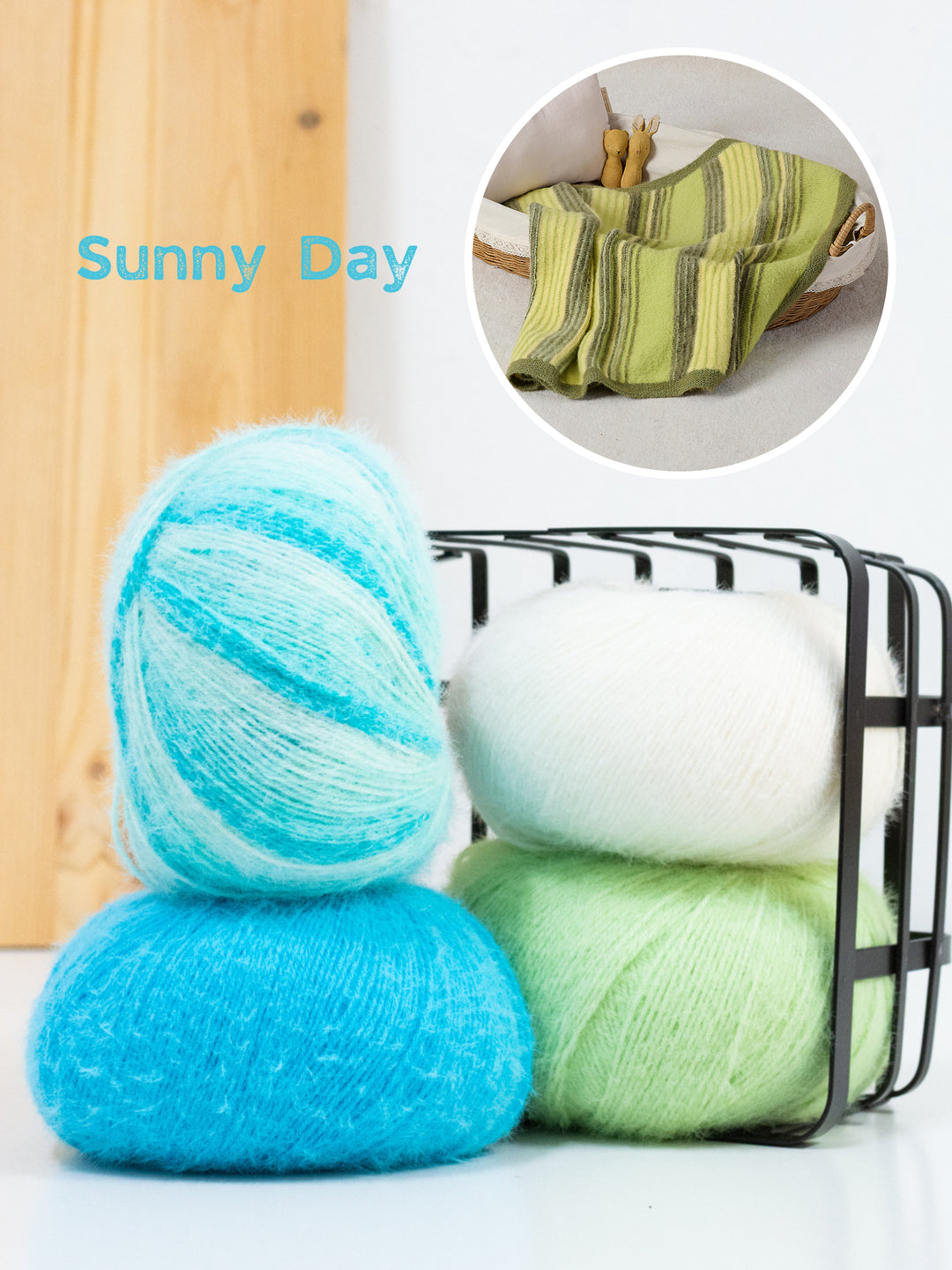 Breipakket Cosy Socks gestreept babydeken