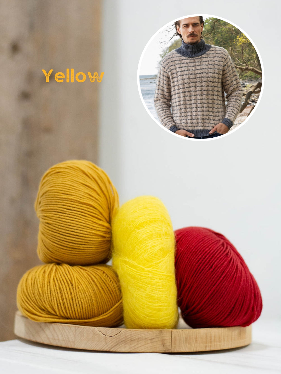 Breipakket Cool Wool Silkhair trui voor hem