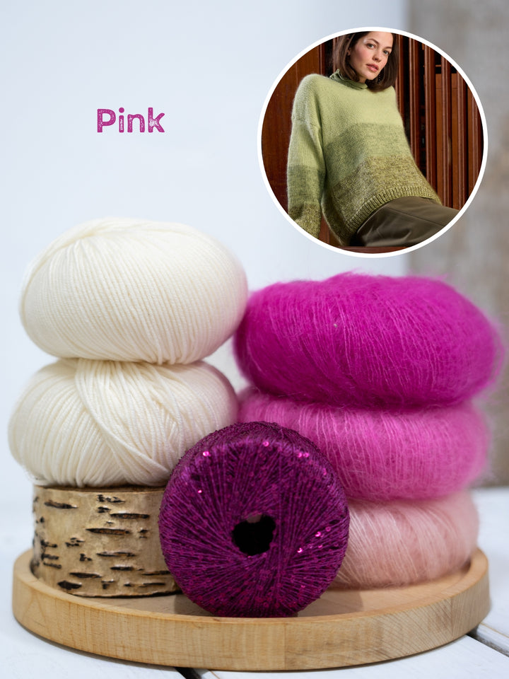 Breipakket Cool Wool Silkhair Glamour strepentrui