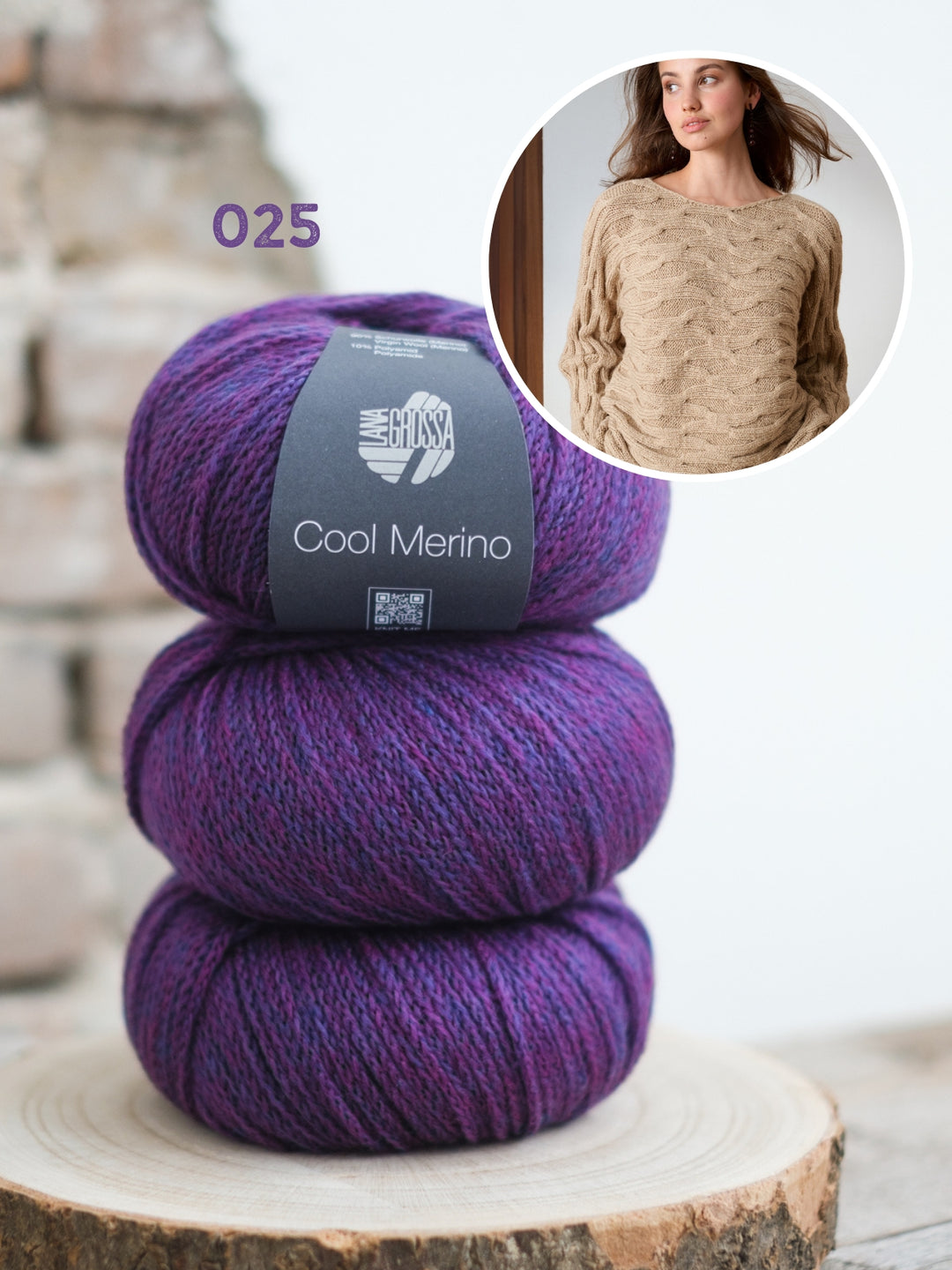 Breipakket Cool Merino trui met textuur