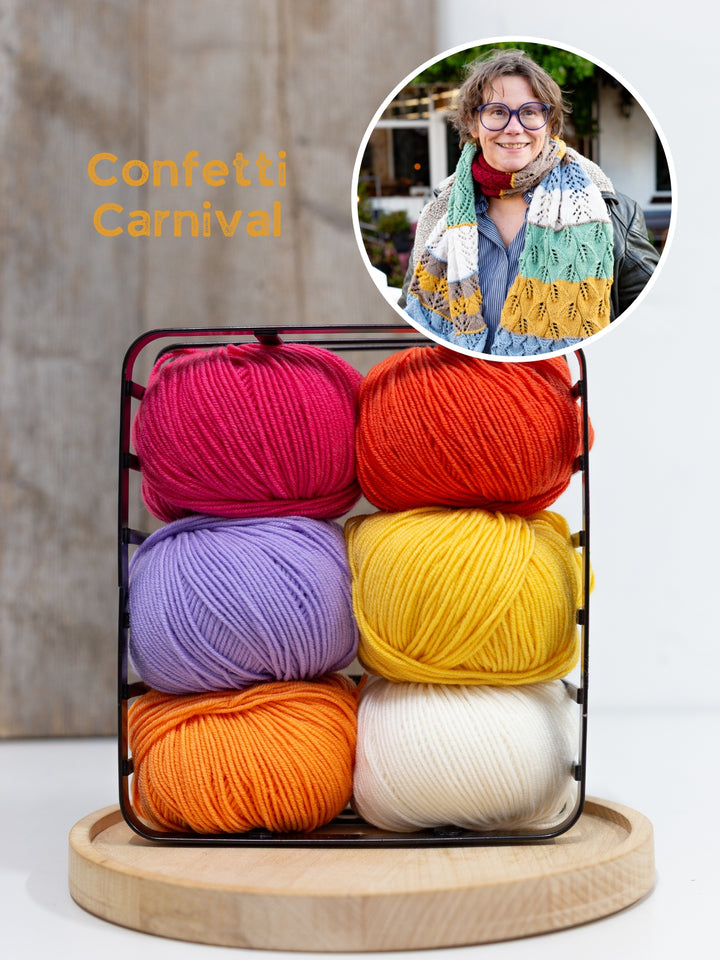 Breipakket Stitch Party Scarf - KAL 2025