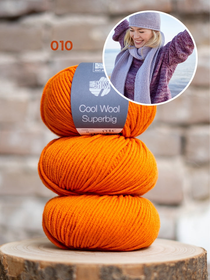 Breipakket Cool Wool Superbig sjaal & muts