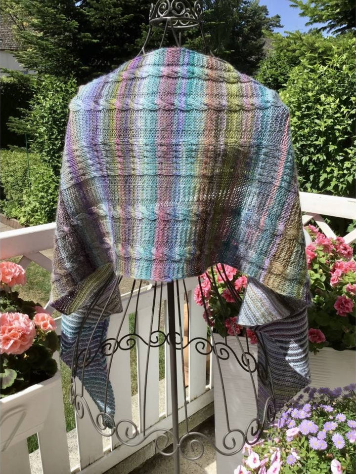 Breipakket Lizas stola Orange Night - Colorissimo & Ecopuno