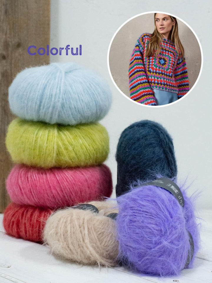 Haakpakket Basta Alpaca Air II granny trui