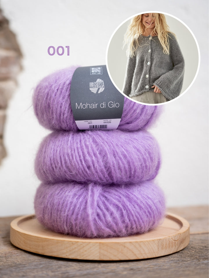Breipakket Mohair Di Gio vest - top-down