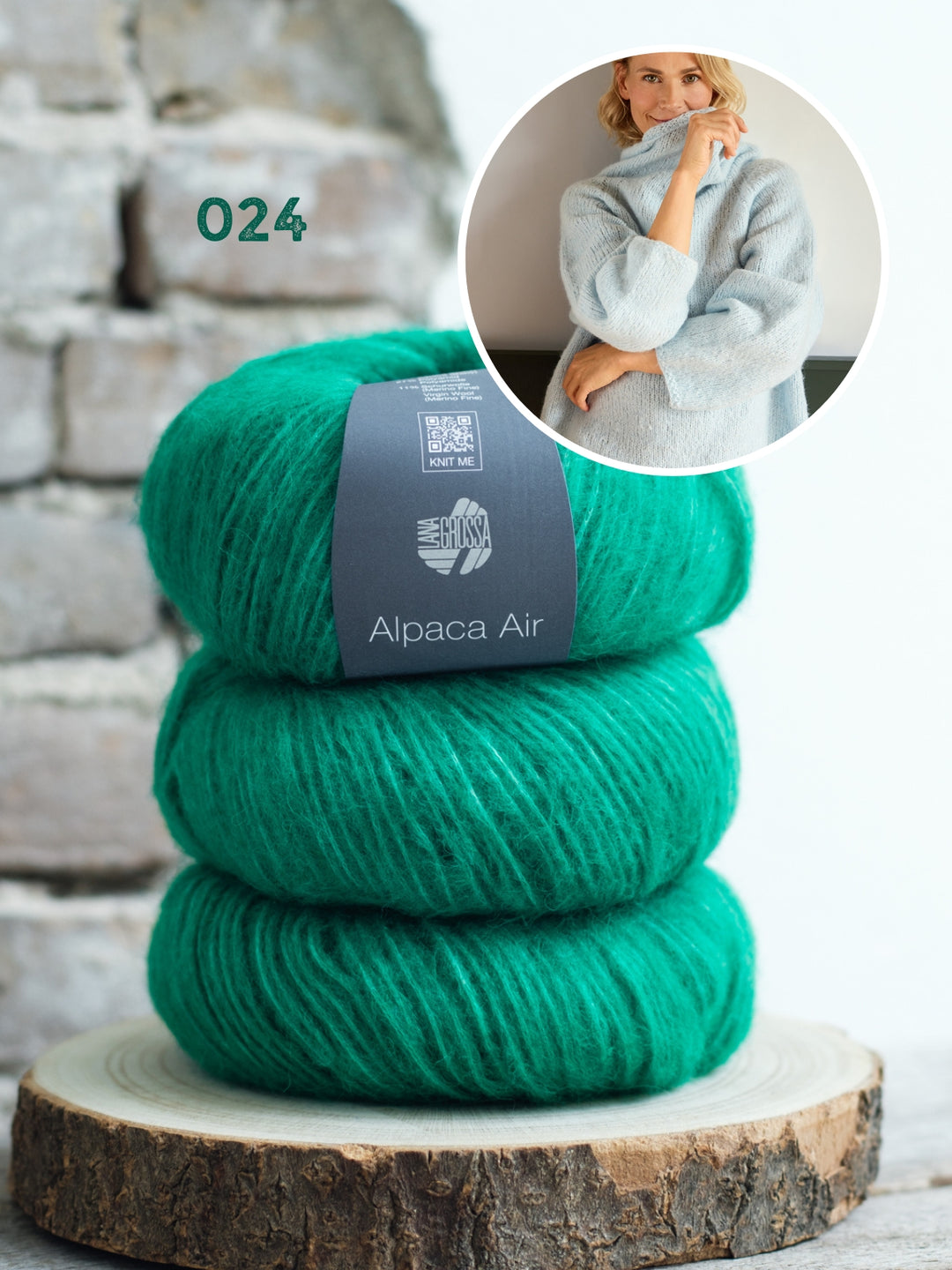 Breipakket Alpaca Air top-down raglantrui