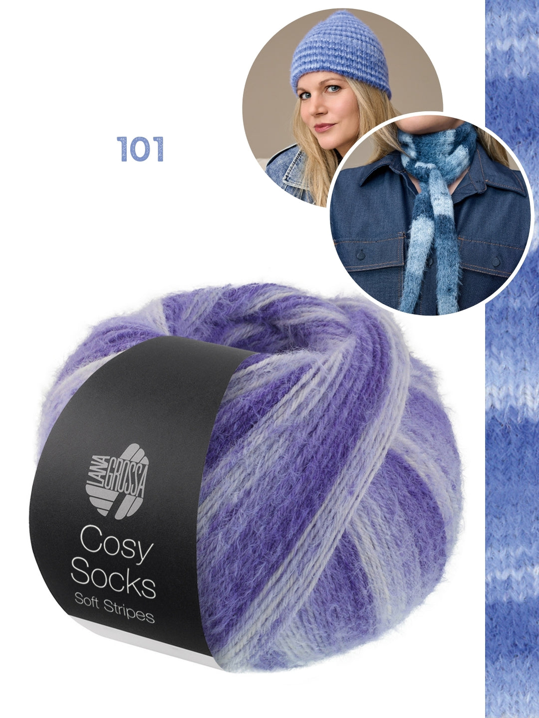 Breipakket Cosy Socks set (sjaaltje + muts)