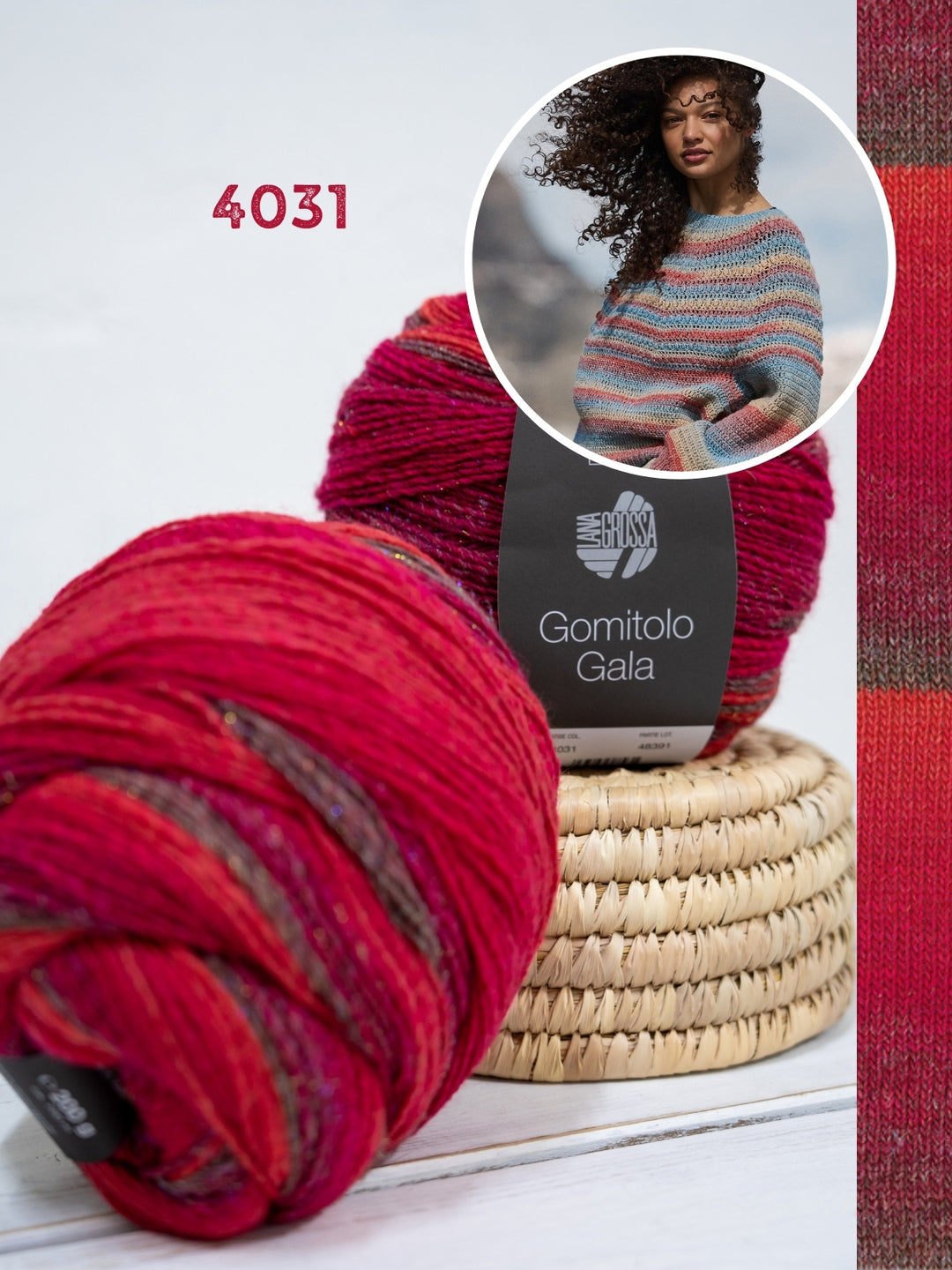 Haakpakket Gomitolo Gala top-down trui