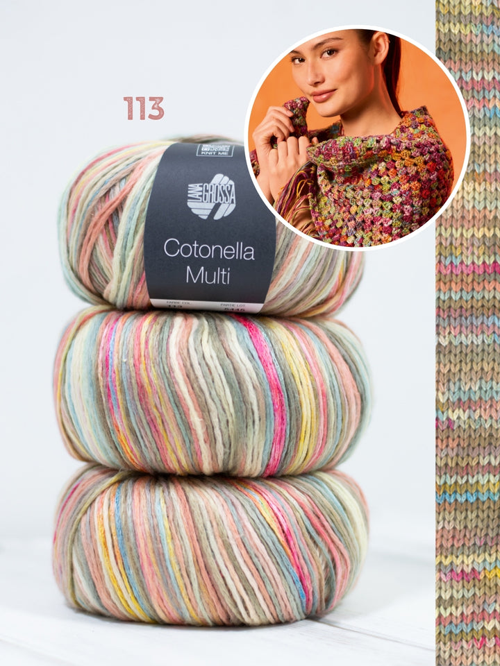 Haakpakket Cotonella Multi driehoekstola