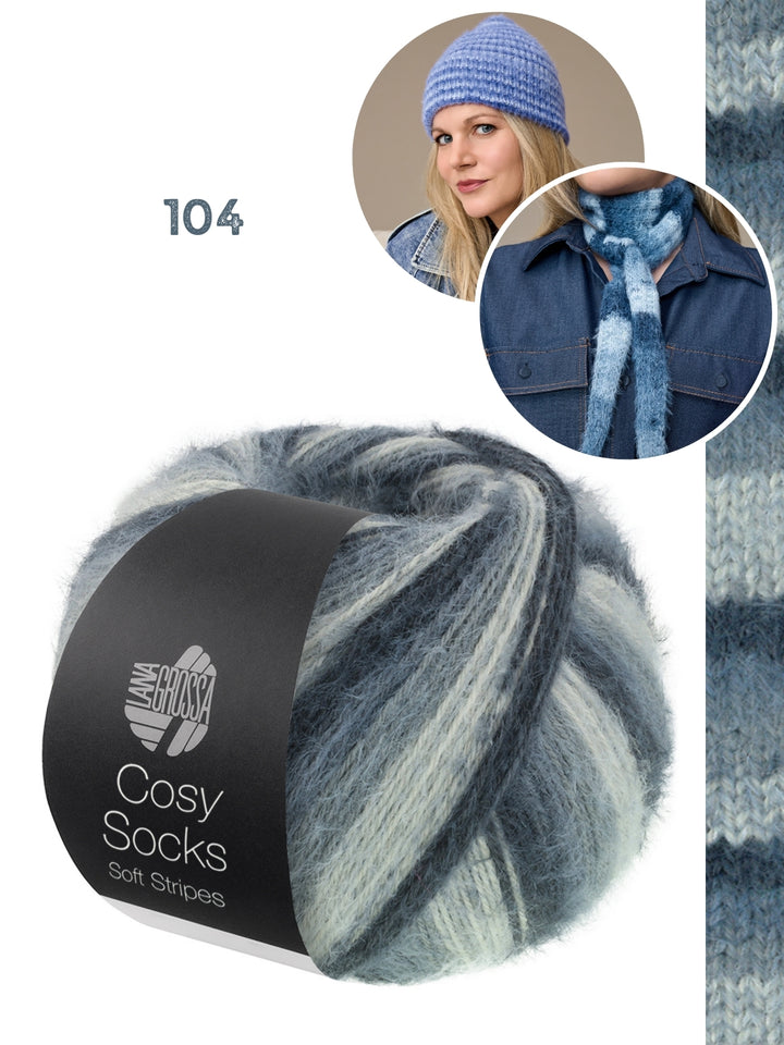 Breipakket Cosy Socks set (sjaaltje + muts)