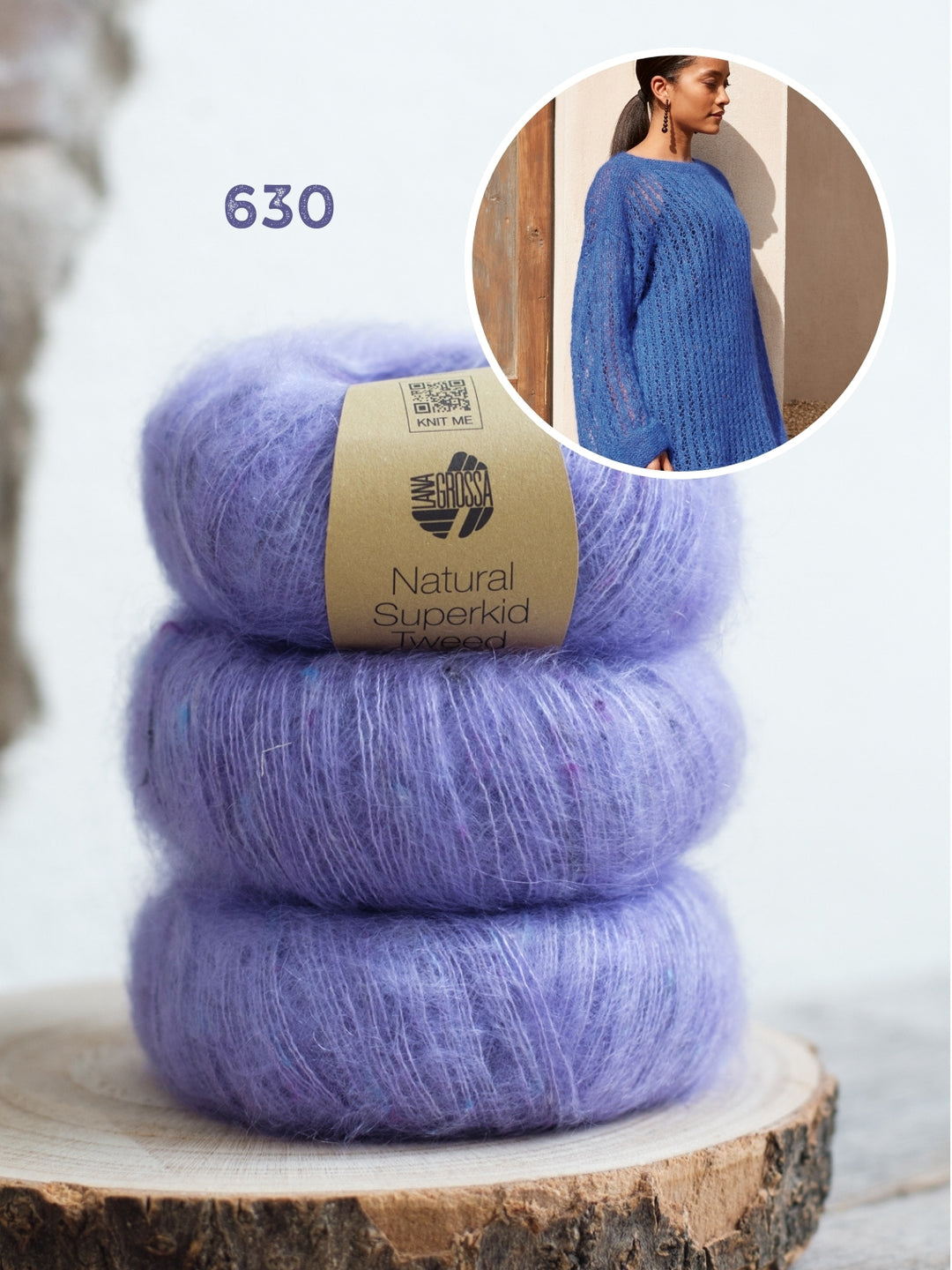 Breipakket Natural Superkid Tweed trui