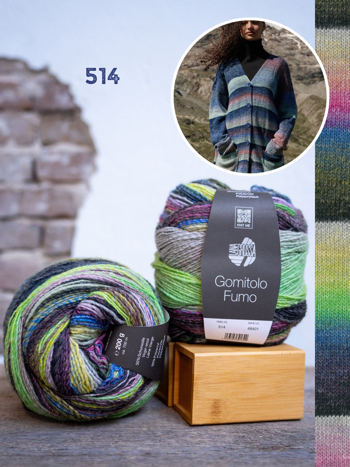 Breipakket Gomitolo Fumo top-down vest