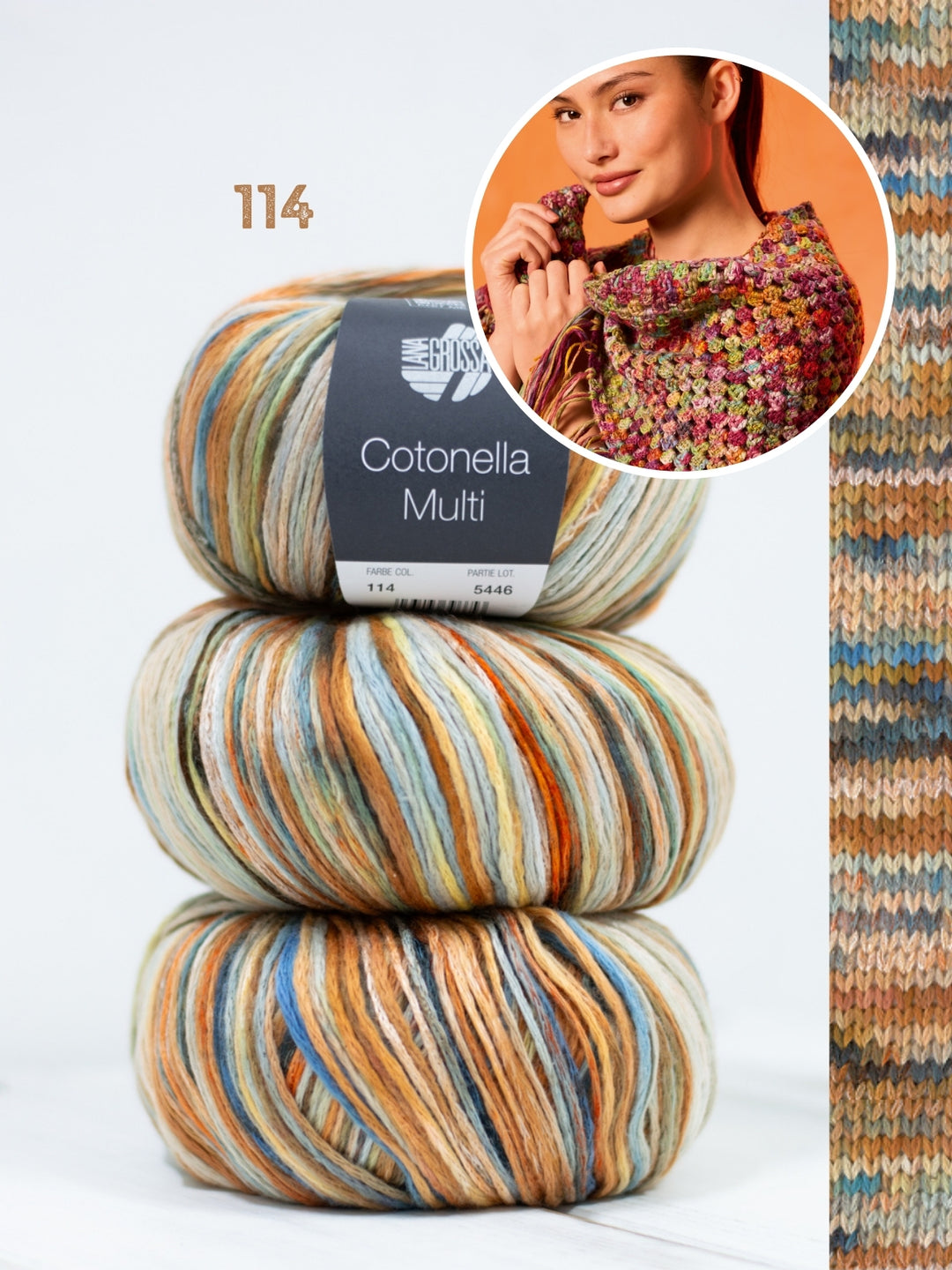 Haakpakket Cotonella Multi driehoekstola