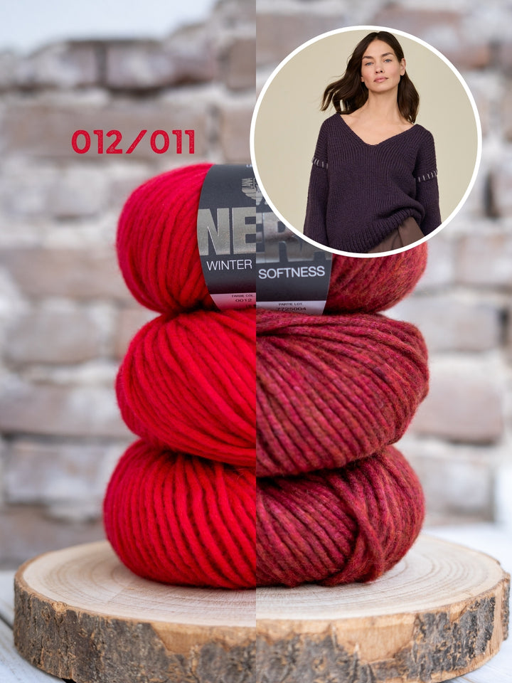 Breipakket Winter Softness top-down v-hals trui