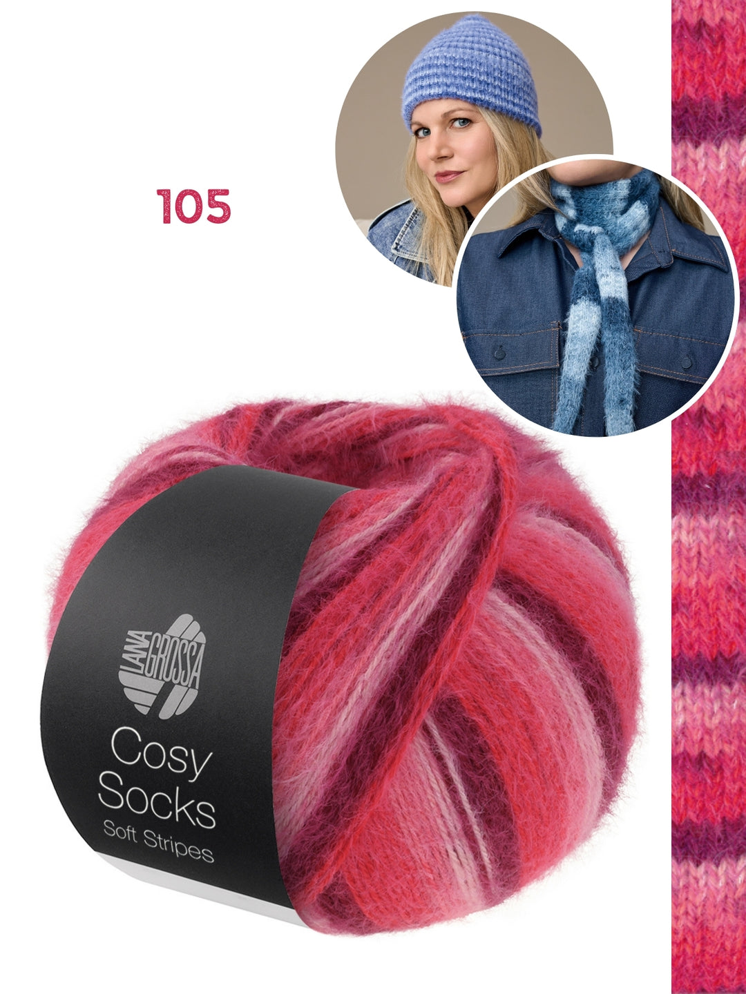 Breipakket Cosy Socks set (sjaaltje + muts)