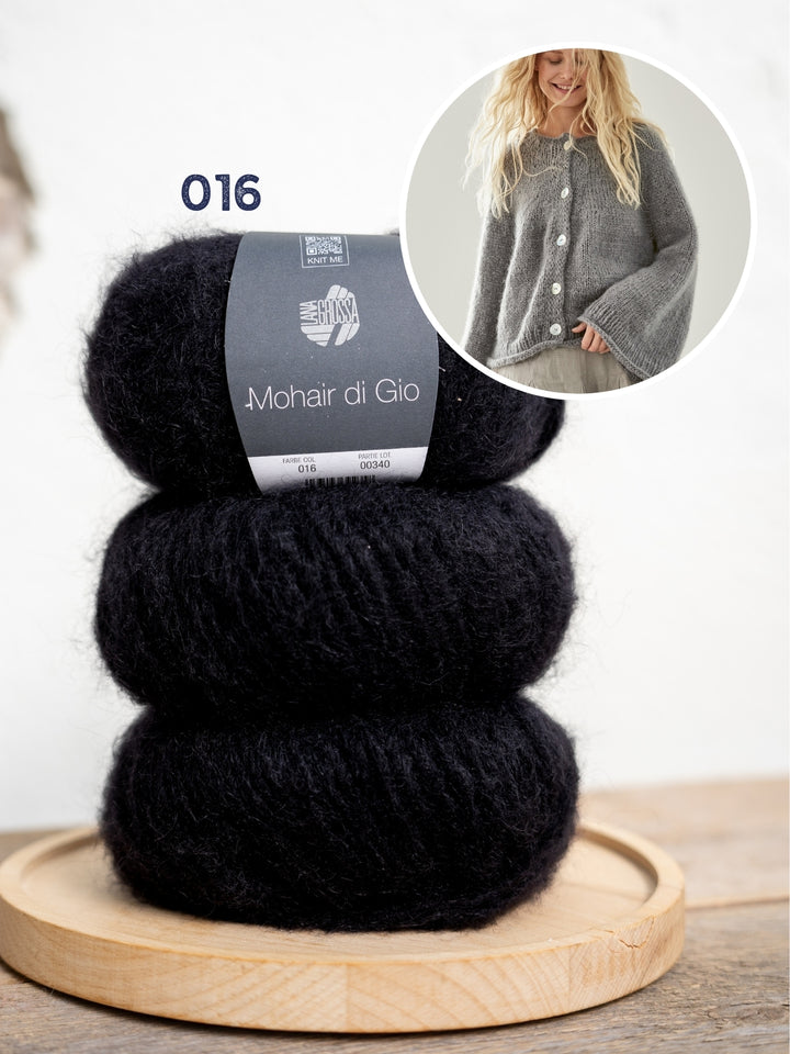 Breipakket Mohair Di Gio vest - top-down