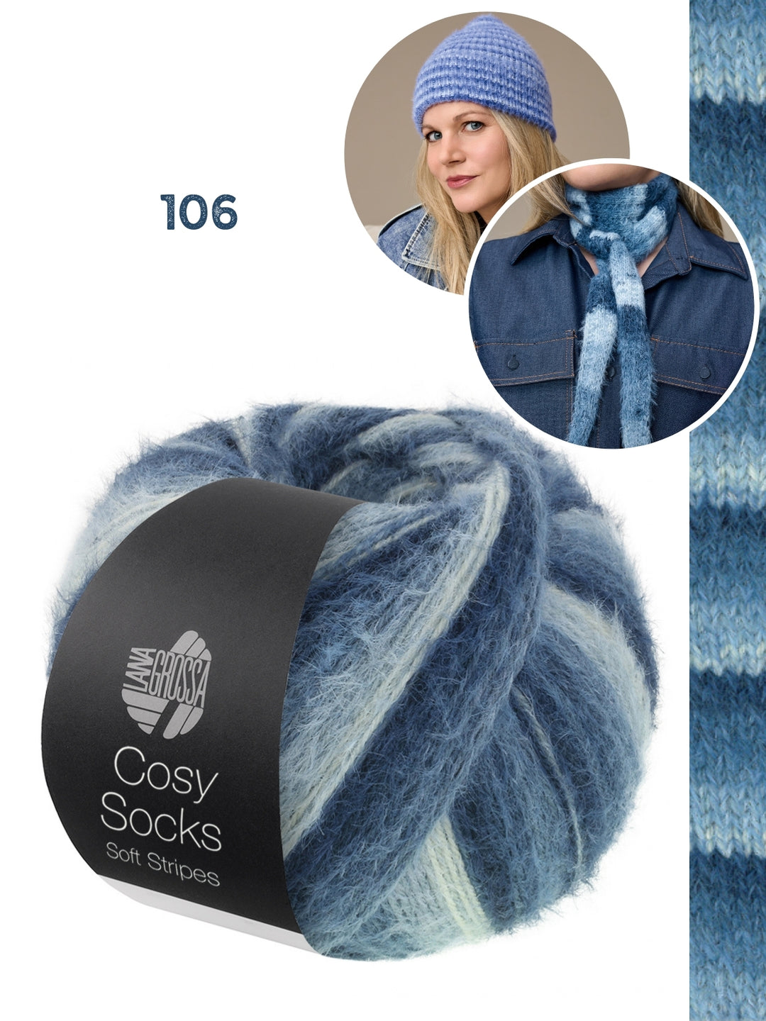 Breipakket Cosy Socks set (sjaaltje + muts)