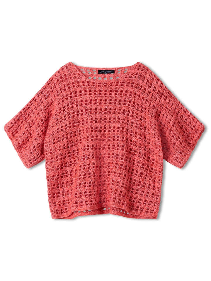 Haakpakket Natural Superkid Tweed Filo Paillettes shirt