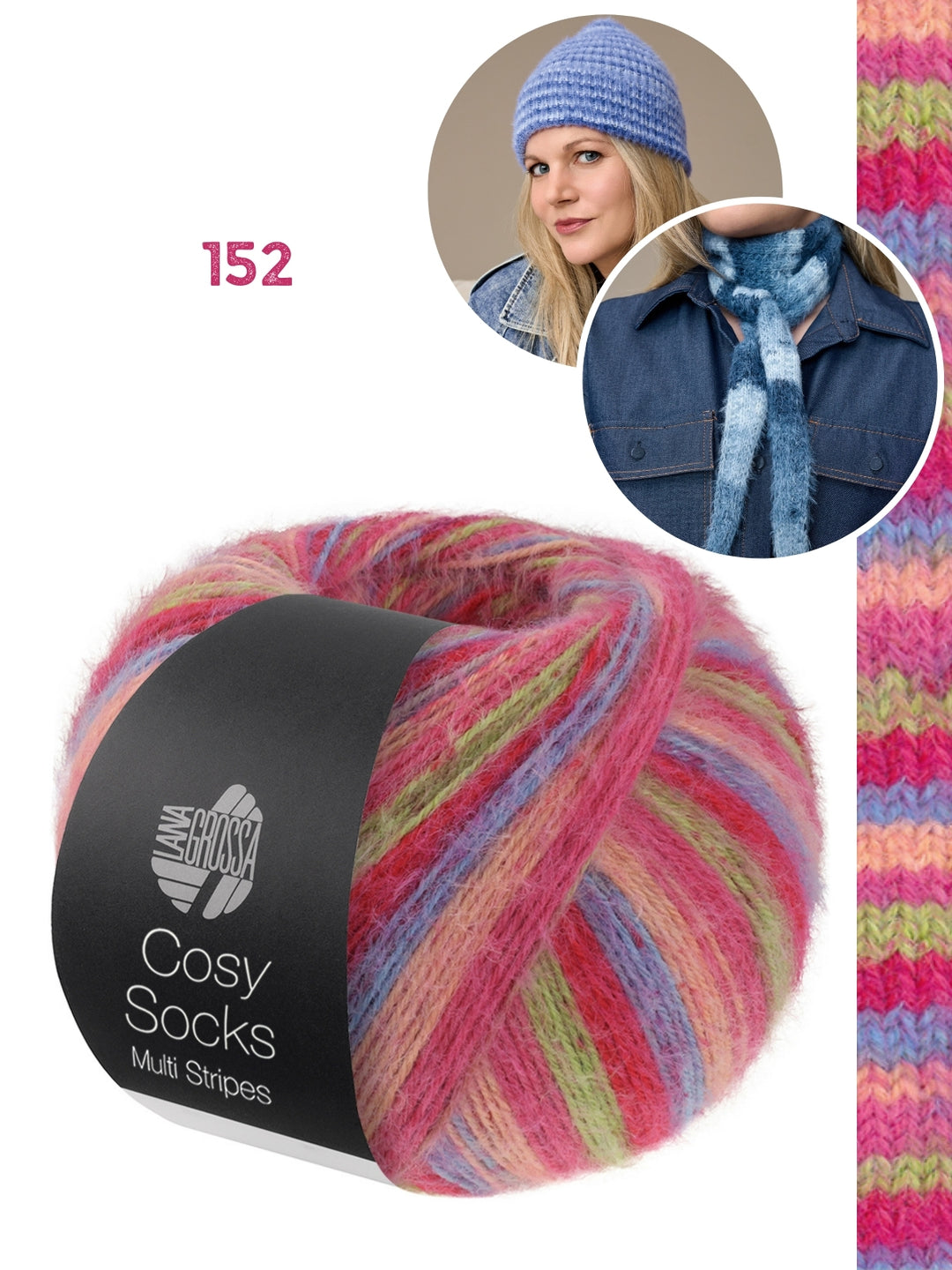 Breipakket Cosy Socks set (sjaaltje + muts)