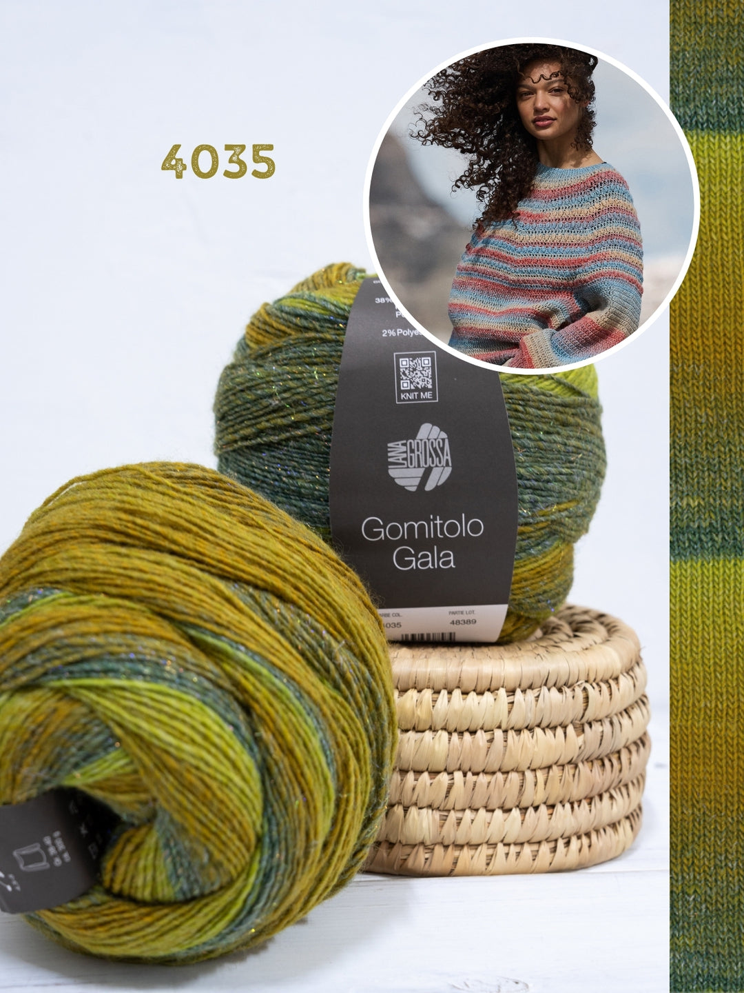 Haakpakket Gomitolo Gala top-down trui