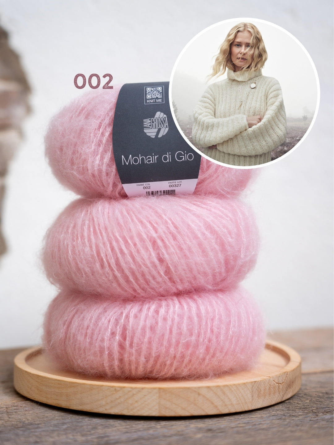 Breipakket Mohair Di Gio trui met vleermuismouwen - top-down