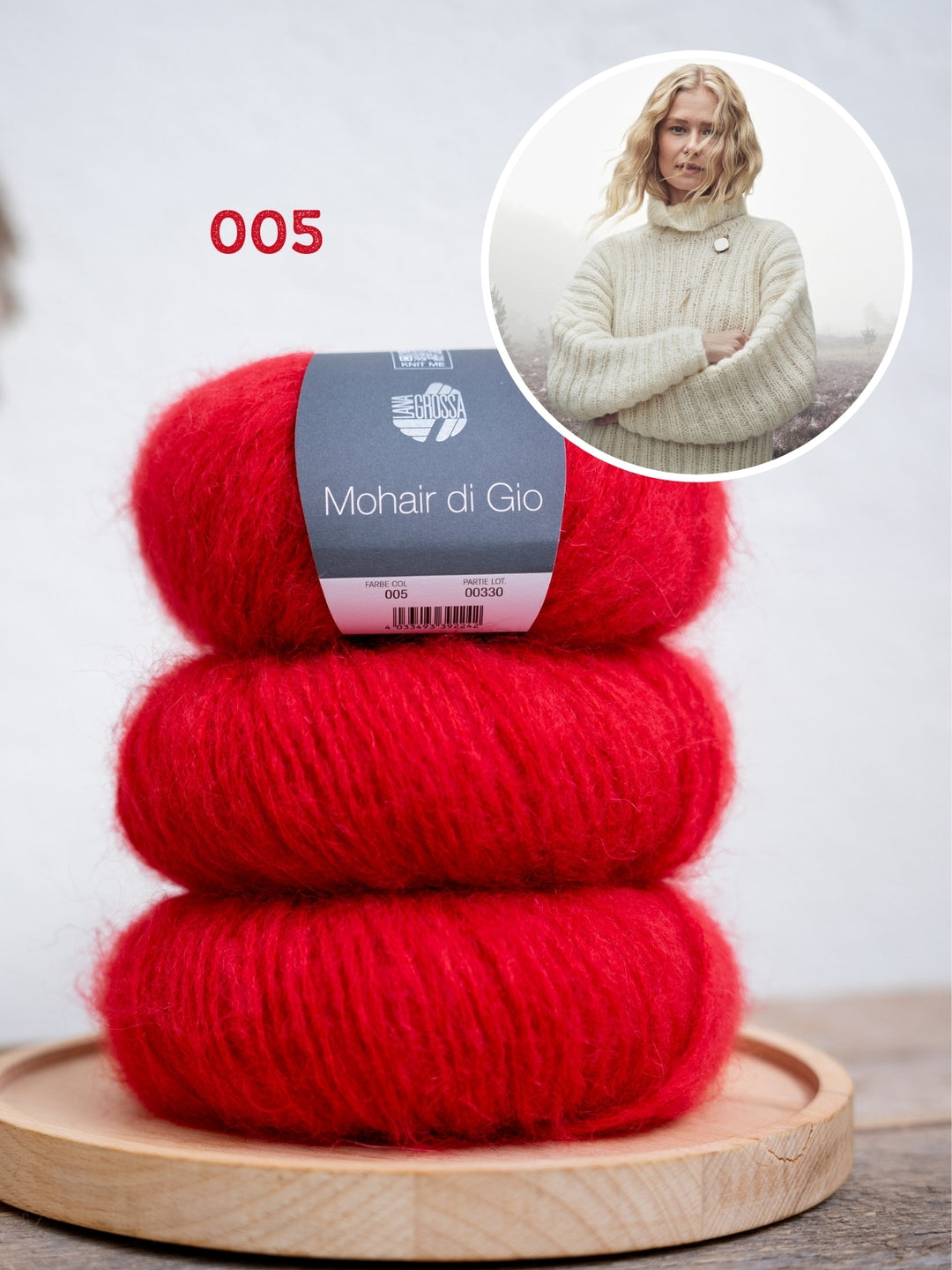 Breipakket Mohair Di Gio trui met vleermuismouwen - top-down