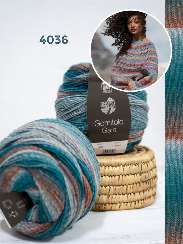 Haakpakket Gomitolo Gala top-down trui
