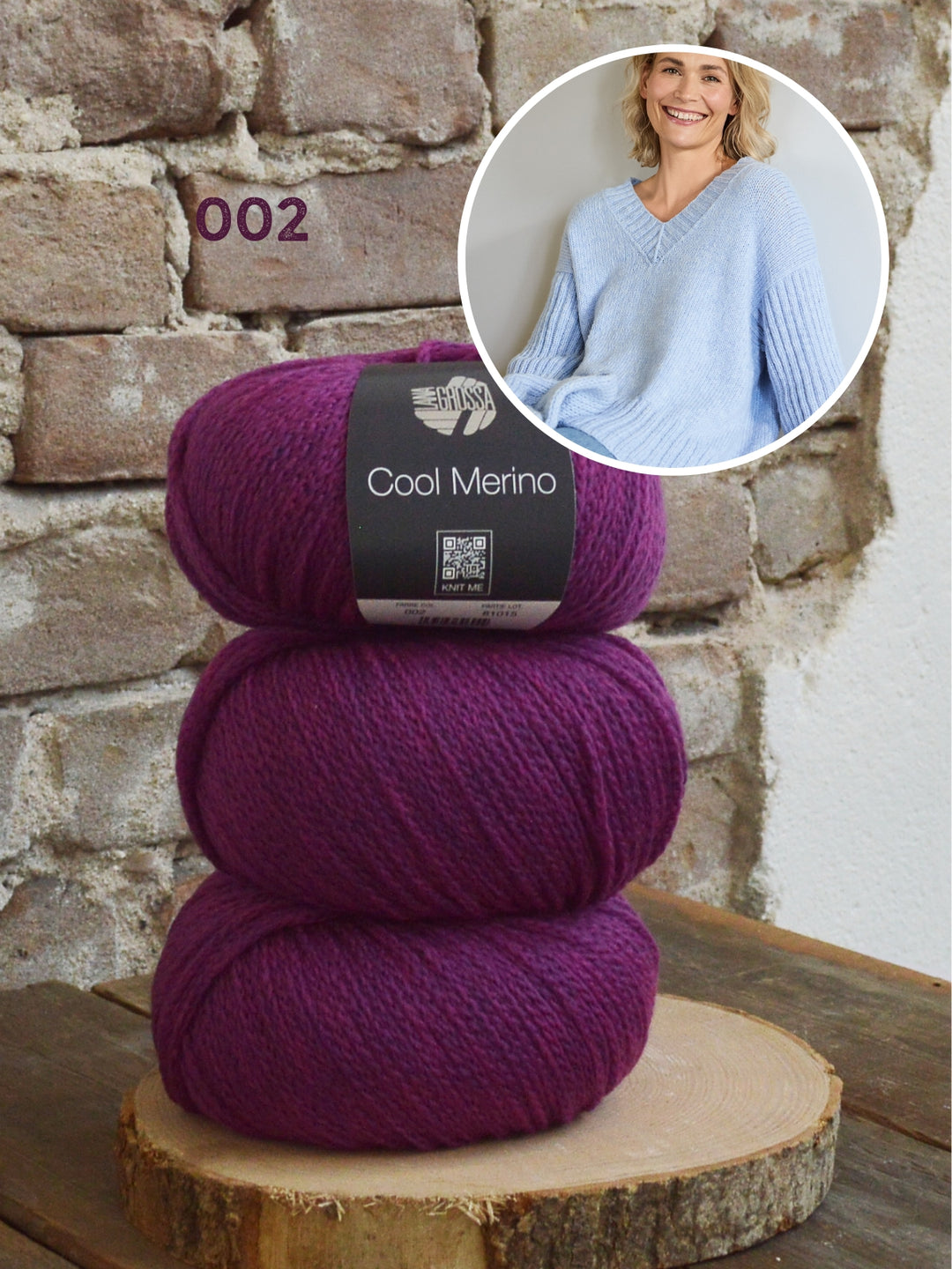 Breipakket Cool Merino trui met v-hals