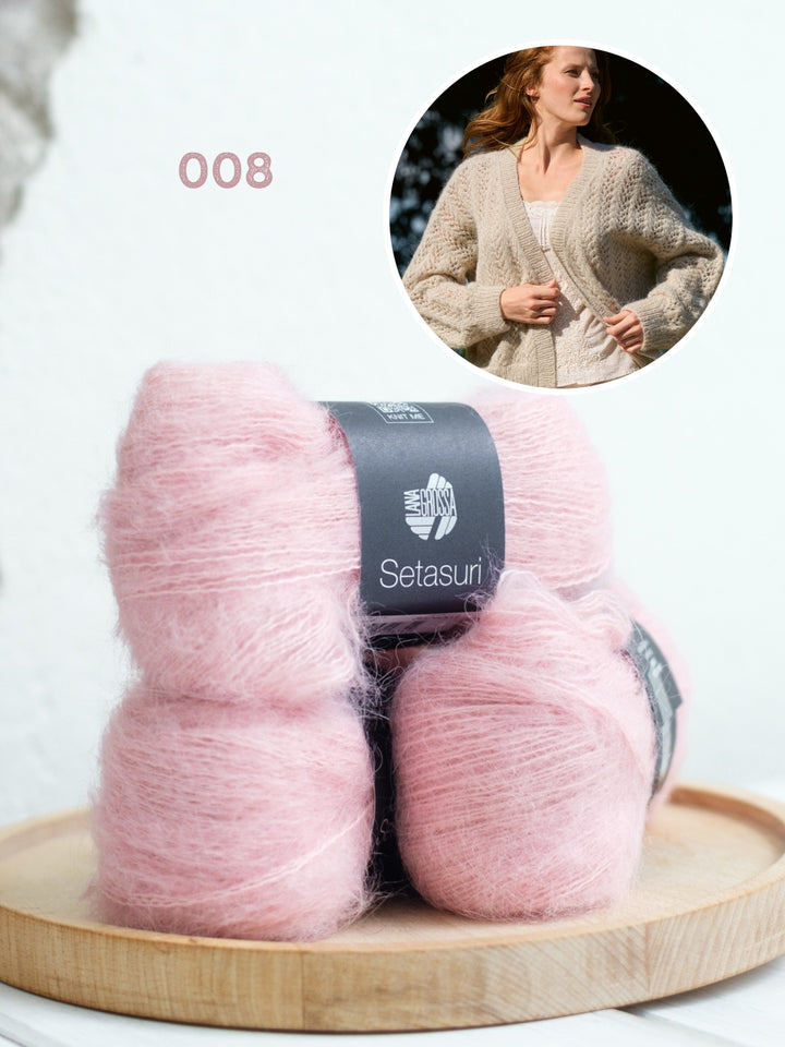 Breipakket Setasuri vest in kantpatroon