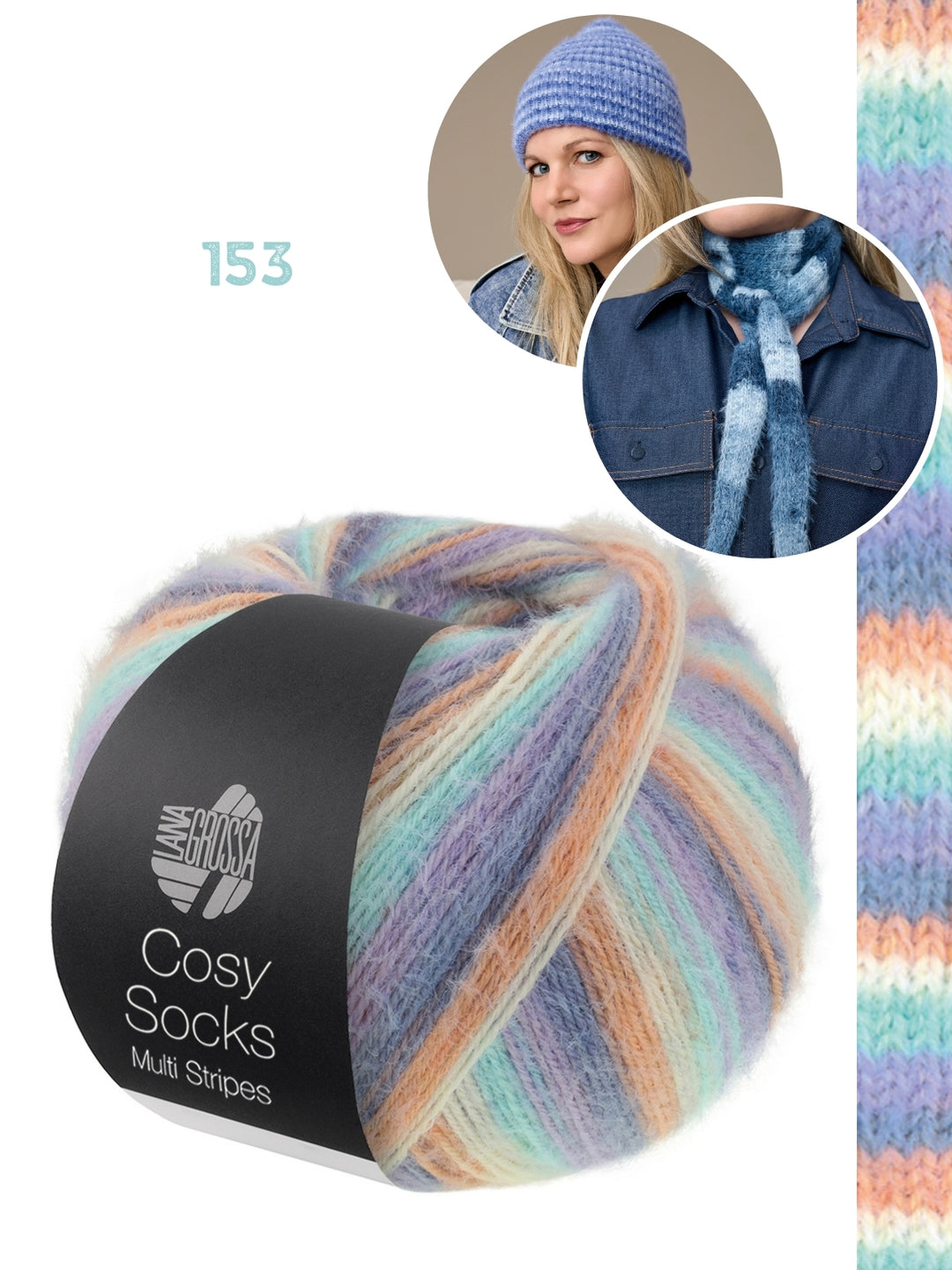 Breipakket Cosy Socks set (sjaaltje + muts)