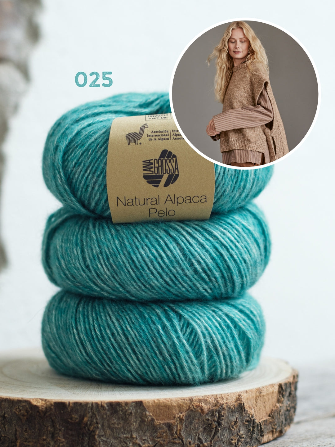 Breipakket Natural Alpaca Pelo slipover