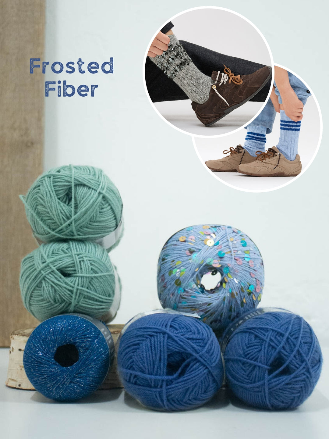 Breipakket Feestelijke Glittersokken