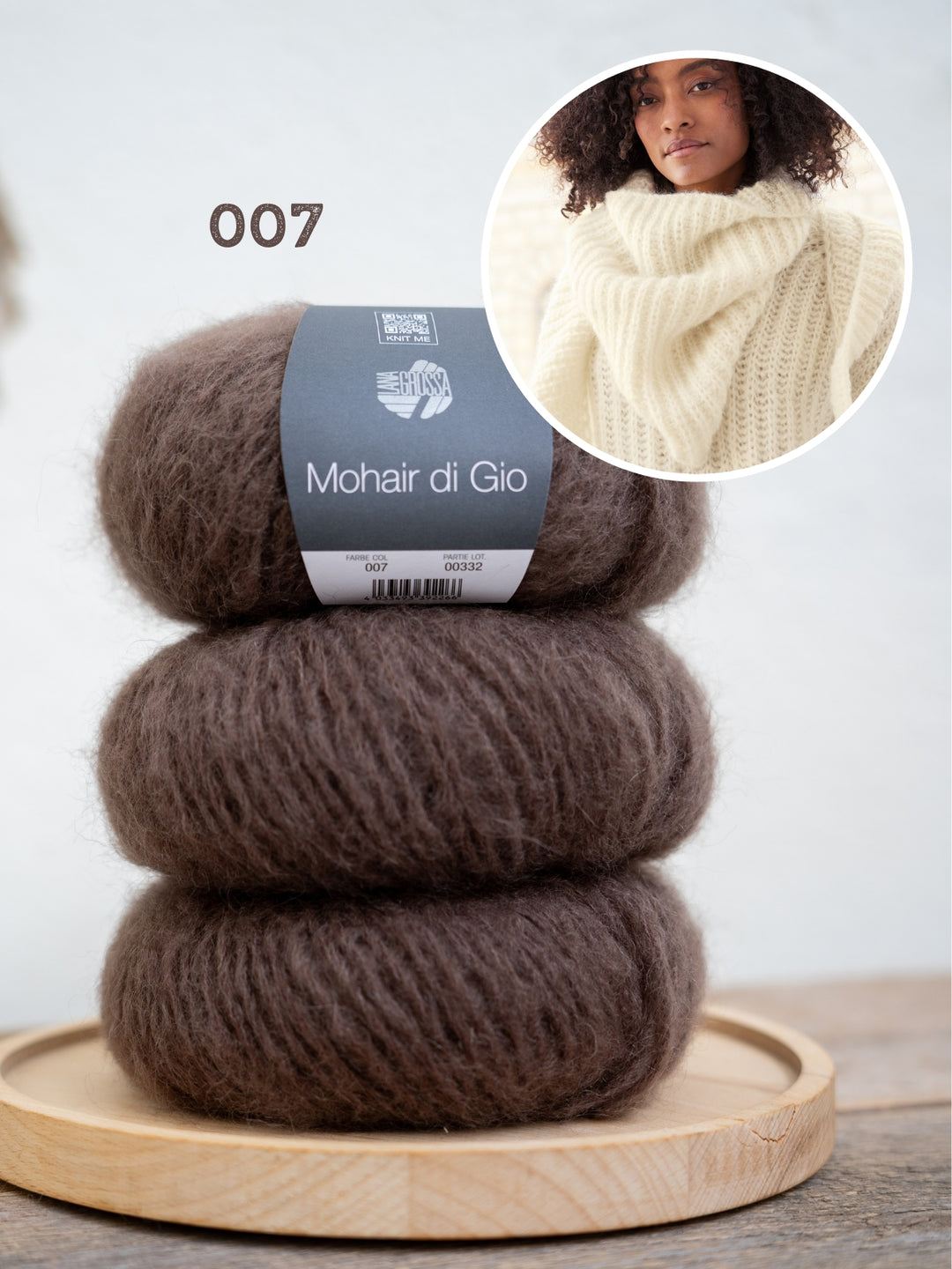 Breipakket Mohair Di Gio trui in patentsteek