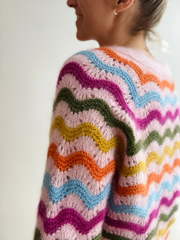 Breipakket Jean Cardigan - Engels- & Duitstalig - Kolibri by Johanna
