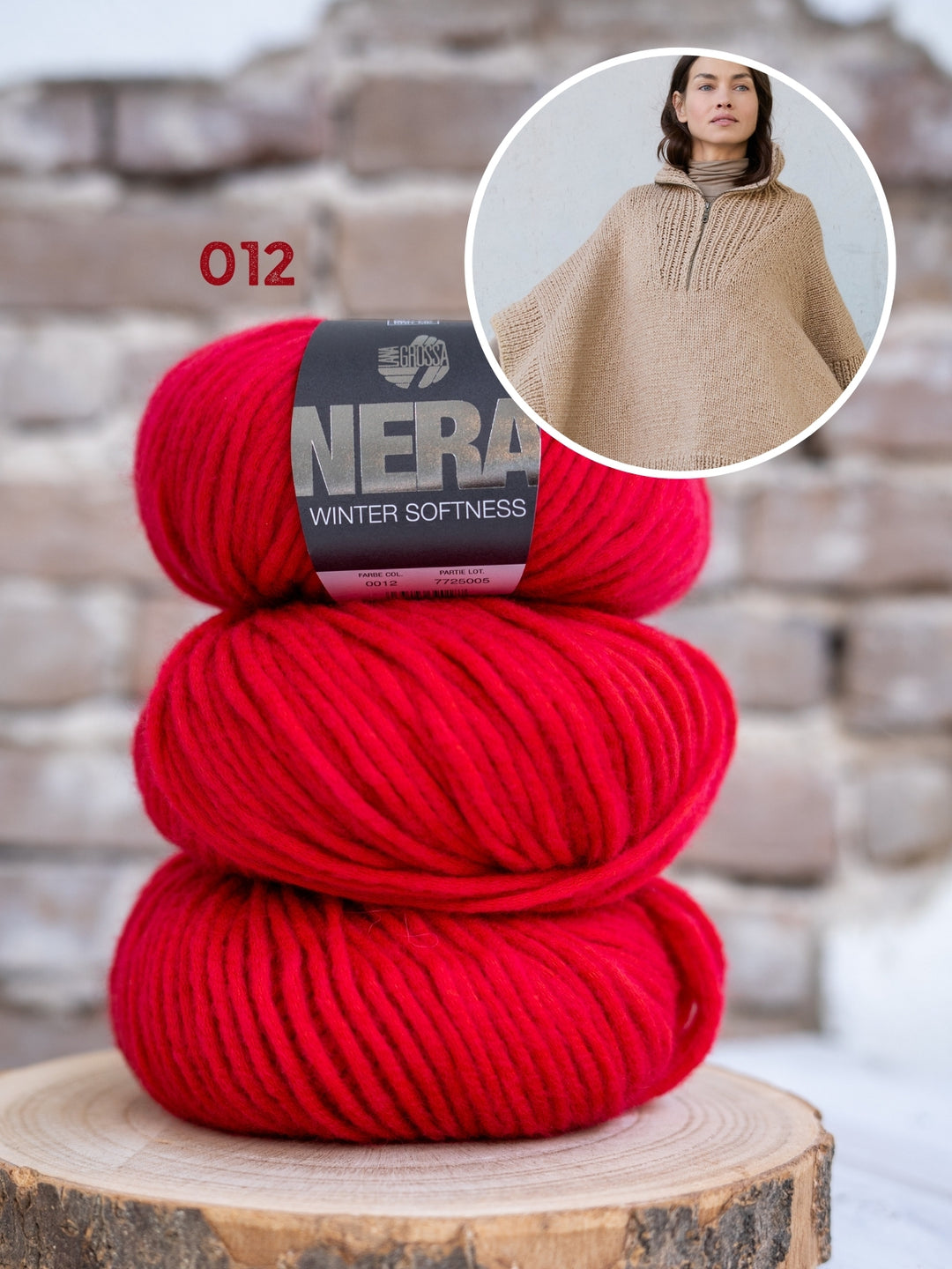 Breipakket Winter Softness poncho met rits