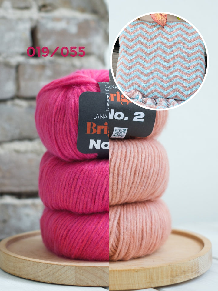 Breipakket Brigitte no. 2 zigzag kussenhoes